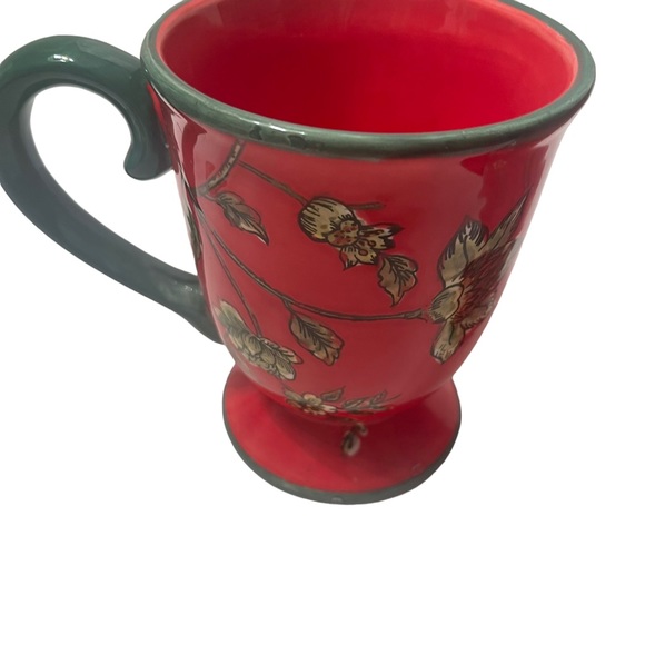 Floral Mugs (Set of 2) Red Floral - Picture 3 of 4